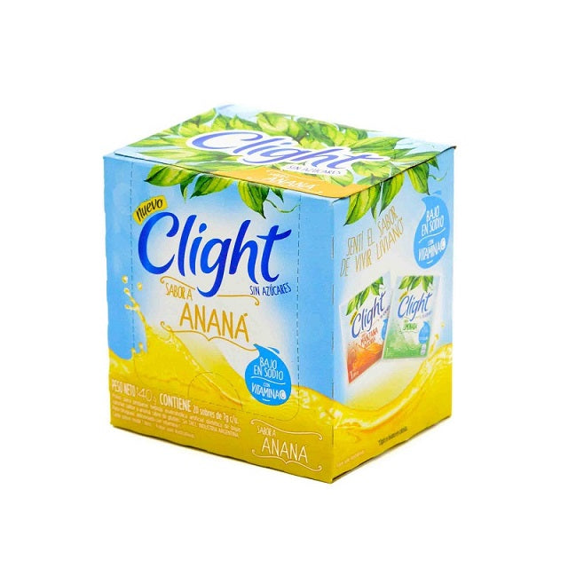 Jugo en Polvo sabor Anana / Pineapple Powdered Drink CLIGHT - (20 sobres / 20 sachets) San Telmo Market, Argentine Grocery & Restaurant, We Ship All Over USA and CANADA