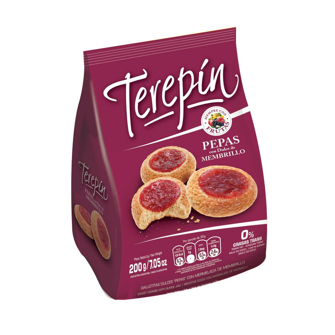 Pepas de membrillo / Sweet cookies with quince jam TEREPIN - ( 400 gr 14.10Oz) San Telmo Market, Argentine Grocery & Restaurant, We Ship All Over USA and CANADA
