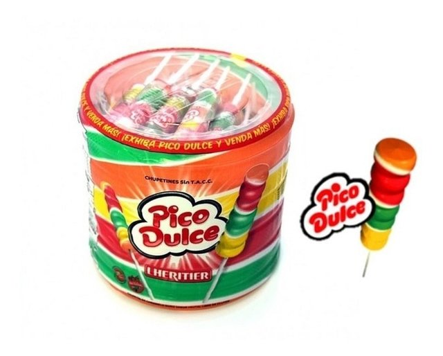 Chupetin / Fruity lolipop  PICO DULCE - x 48u San Telmo Market, Argentine Grocery & Restaurant, We Ship All Over USA and CANADA