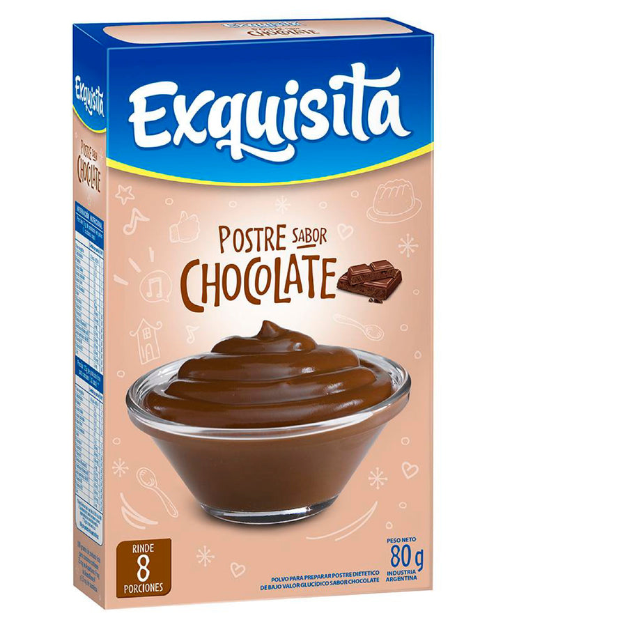 Postre Chocolate / Dessert Pre mix EXQUISITA - ( 60gr 2.11 Oz) San Telmo Market, Argentine Grocery & Restaurant, We Ship All Over USA and CANADA