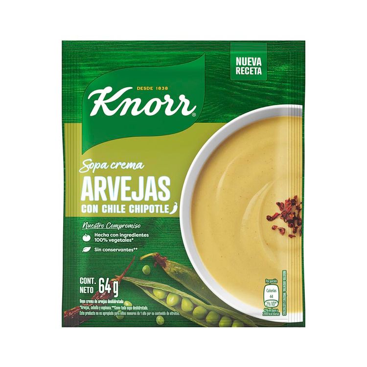 Sopa Crema Arvejas con Chipotle / Ham & Chipotle Cream Soup KNORR- ( 64 gr - 2.4oZ) San Telmo Market, Argentine Grocery & Restaurant, We Ship All Over USA and CANADA