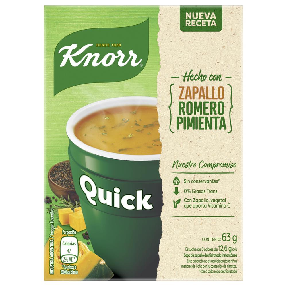 Sopa Quick de Zapallo / Pumpking Knorr - (Paquete 5U x 50 gr/1.76Oz) San Telmo Market, Argentine Grocery & Restaurant, We Ship All Over USA and CANADA