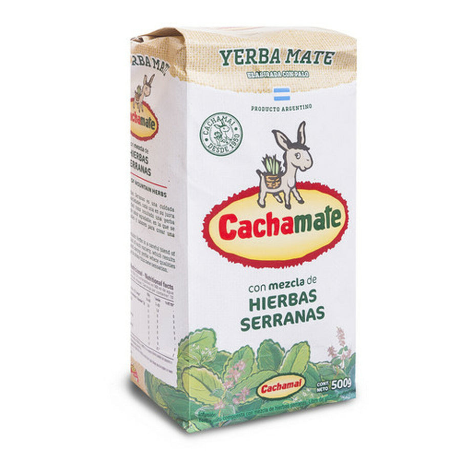 Yerba Mate mezcla de Hierbas Serranas  / Serrano Herbal mix Yerba Mate CACHAMATE- ( 500 gr 1.1 Lb) San Telmo Market, Argentine Grocery & Restaurant, We Ship All Over USA and CANADA