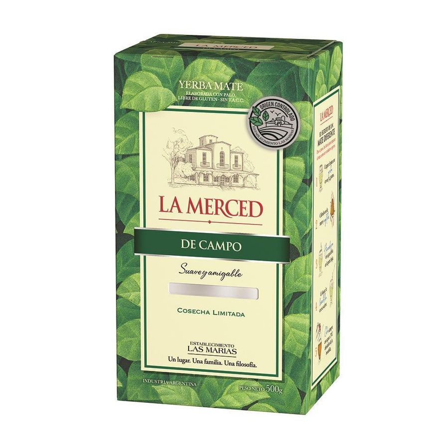 Yerba Mate Campo Classic   LA MERCED - ( 500 gr 1.1 Lb) San Telmo Market, Argentine Grocery & Restaurant, We Ship All Over USA and CANADA