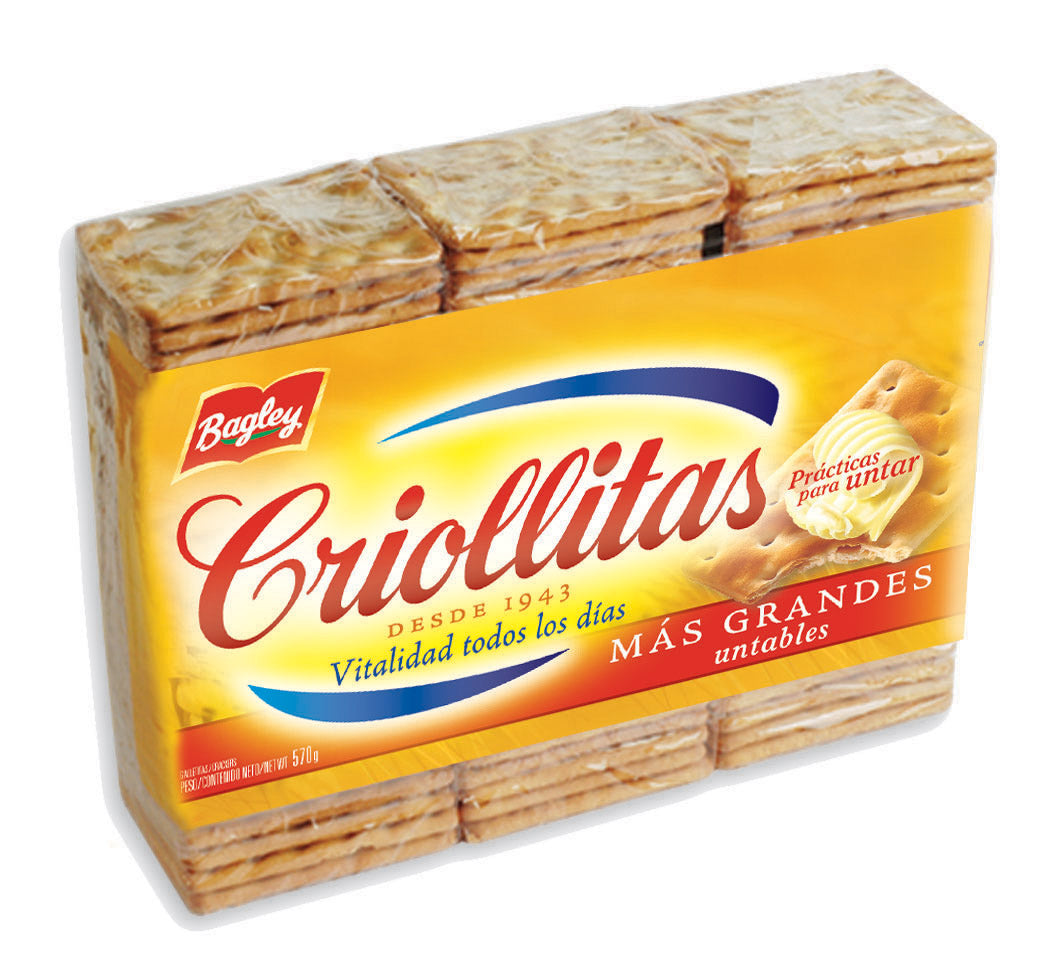 Galletitas Saladas / Savory Crackers CRIOLLITAS - (3u 100 gr / 3.53 Oz) San Telmo Market, Argentine Grocery & Restaurant, We Ship All Over USA and CANADA