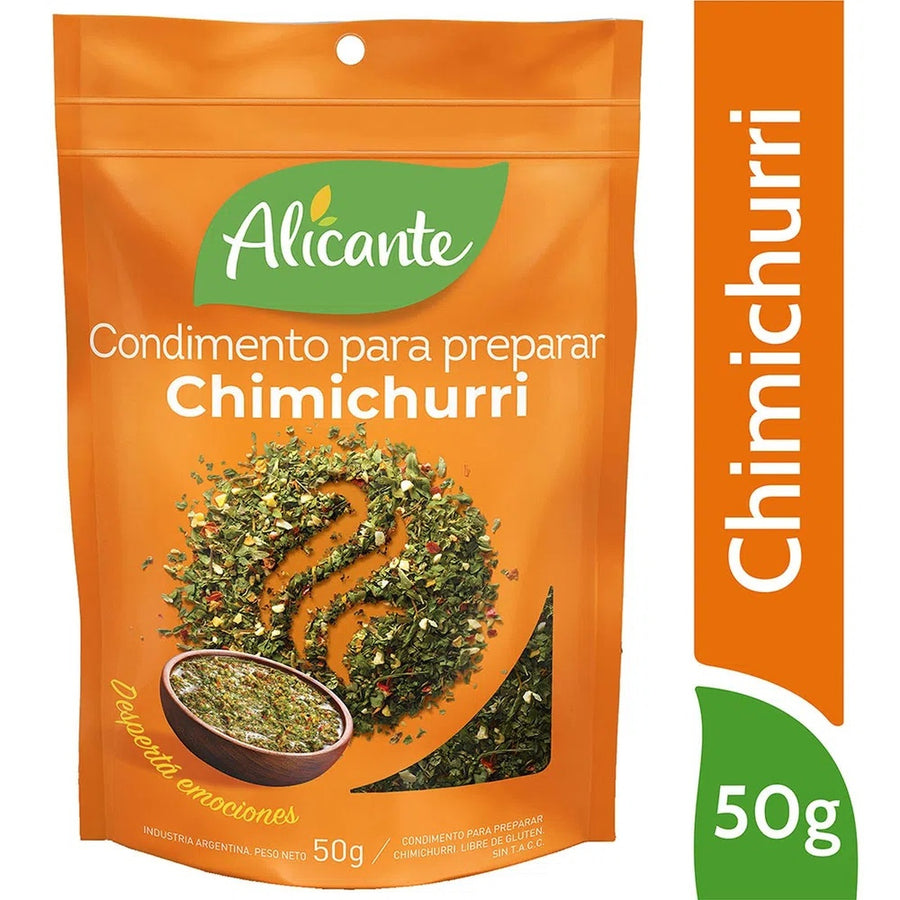 Condimento Chimichurri / Spice Mix Alicante - ( 50 gr 1.76Oz) San Telmo Market, Argentine Grocery & Restaurant, We Ship All Over USA and CANADA