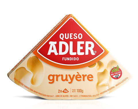Queso Gruyére / Melted Gruyere Cheese  - ADLER ( 100gr  3.52 Oz) San Telmo Market, Argentine Grocery & Restaurant, We Ship All Over USA and CANADA
