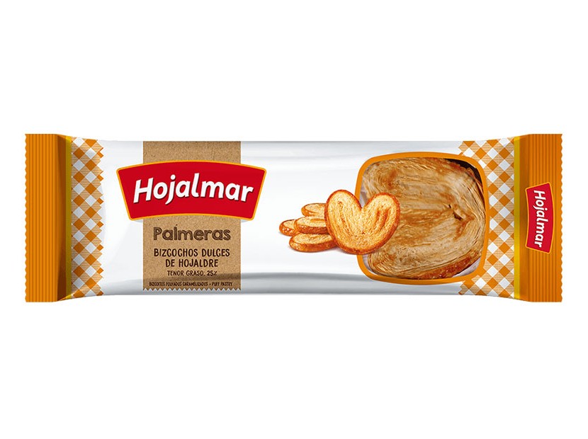 Galletas Palmeritas de Hojaldre  / Palmeritas Puff Pastry Cookies  HOJALMAR - ( 150gr 8.81Oz)
