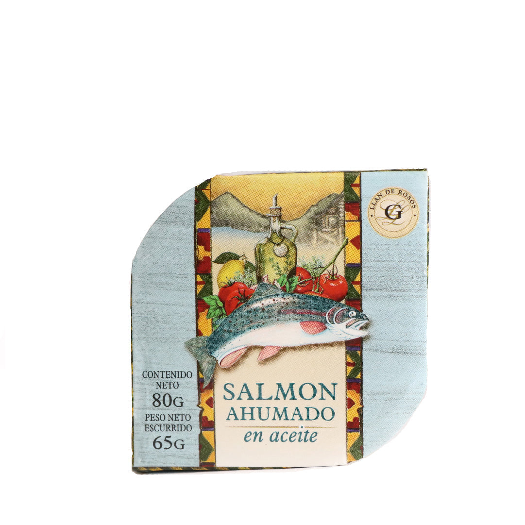 Salmon Ahumado en aceite /Smoked salmon in oil Granja Patagonica - ( 80 gr 2.82Oz) San Telmo Market, Argentine Grocery & Restaurant, We Ship All Over USA and CANADA