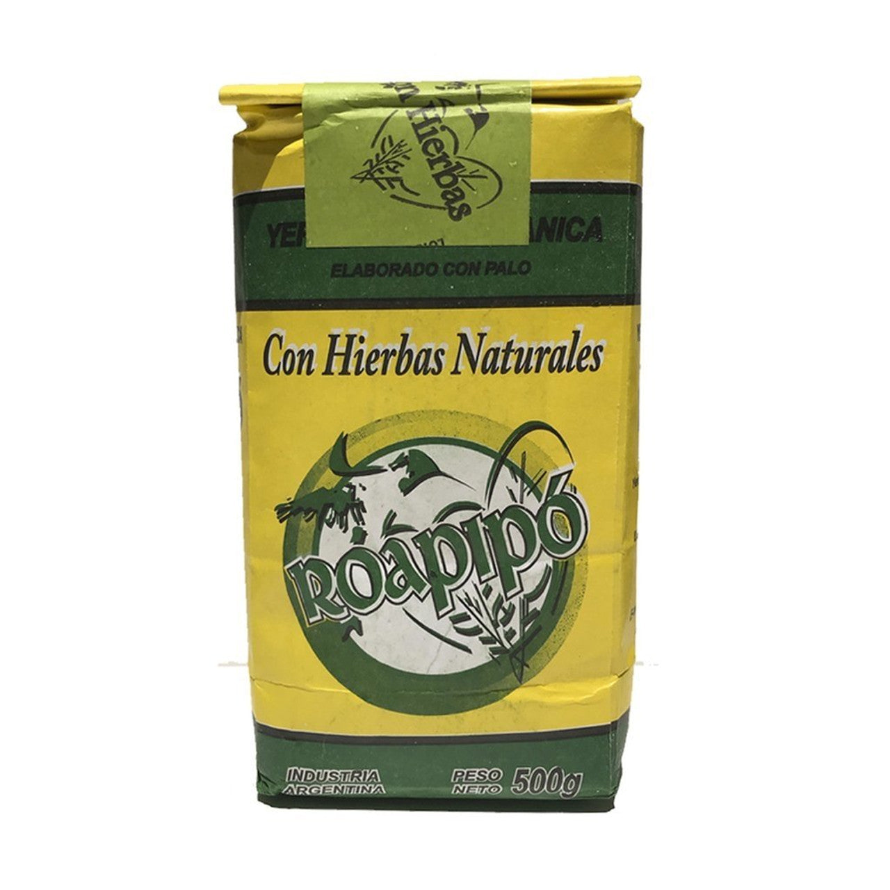 Yerba Mate Compuesta (Menta Cedro Poleo) ROAPIPO Organica - (500 gr 1.1 Lb) San Telmo Market, Argentine Grocery & Restaurant, We Ship All Over USA and CANADA