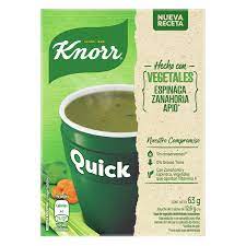 Sopa Quick de Vegetales / Vegetable Soup Knorr - (Paquete 5U x 50 gr/1.76Oz) San Telmo Market, Argentine Grocery & Restaurant, We Ship All Over USA and CANADA