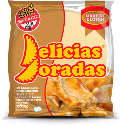 Tapas para Empanadas / Empanadas Shells GLUTEN FREE - DELICIAS DORADAS-  (12 U 27gr - 0.95 Oz )
