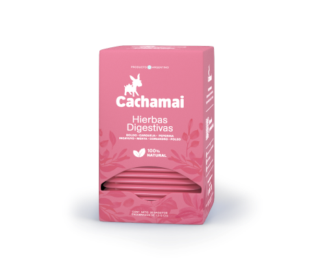 Te de Hiervas Digestivas / Herbal Mix tea bags  Rosa - Cachamai Box x 20u San Telmo Market, Argentine Grocery & Restaurant, We Ship All Over USA and CANADA